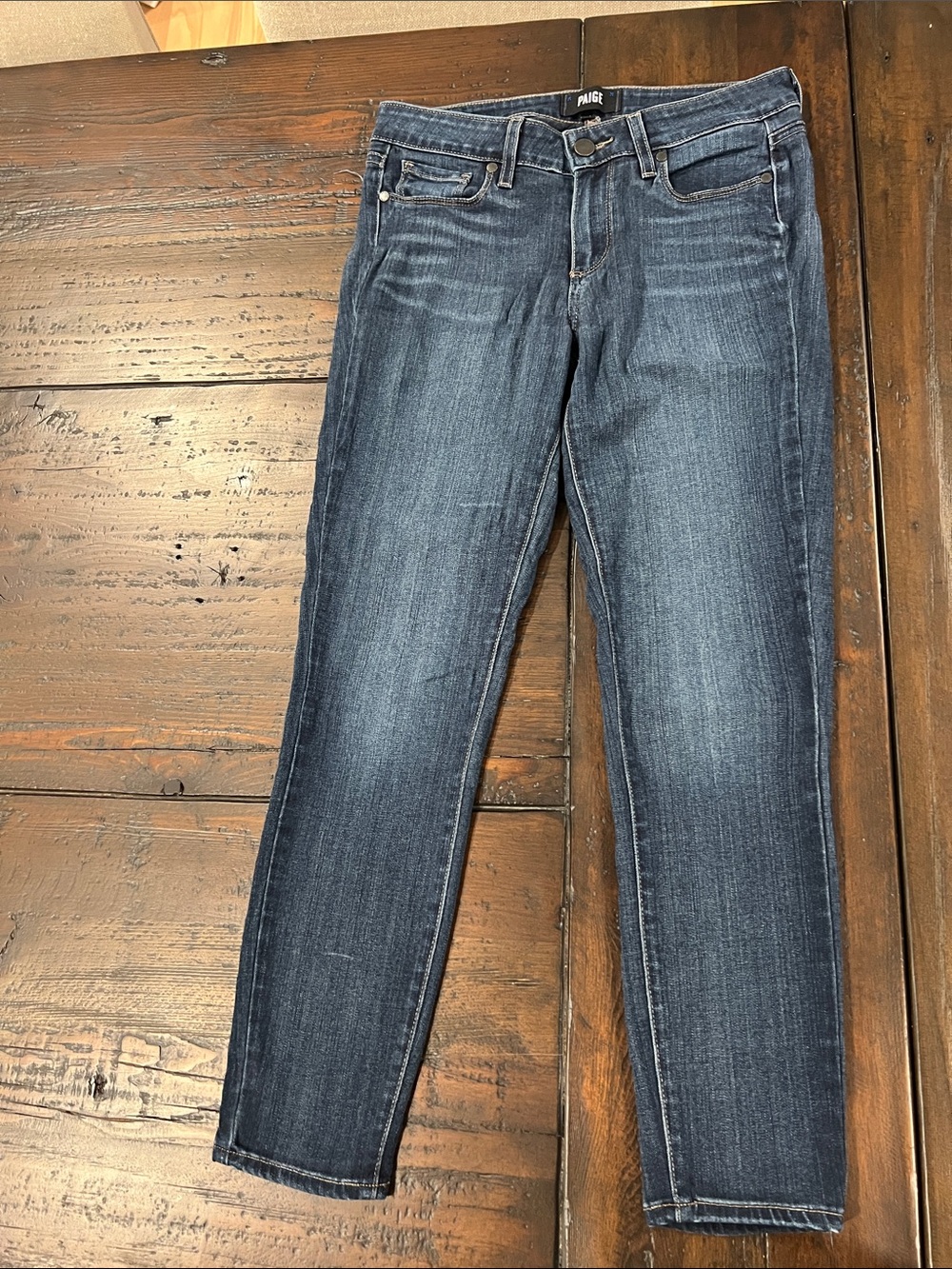 PAIGE Women's Medium Dark Wash Skinny Jeans